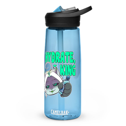 "Hydrate, King" Sports water bottle