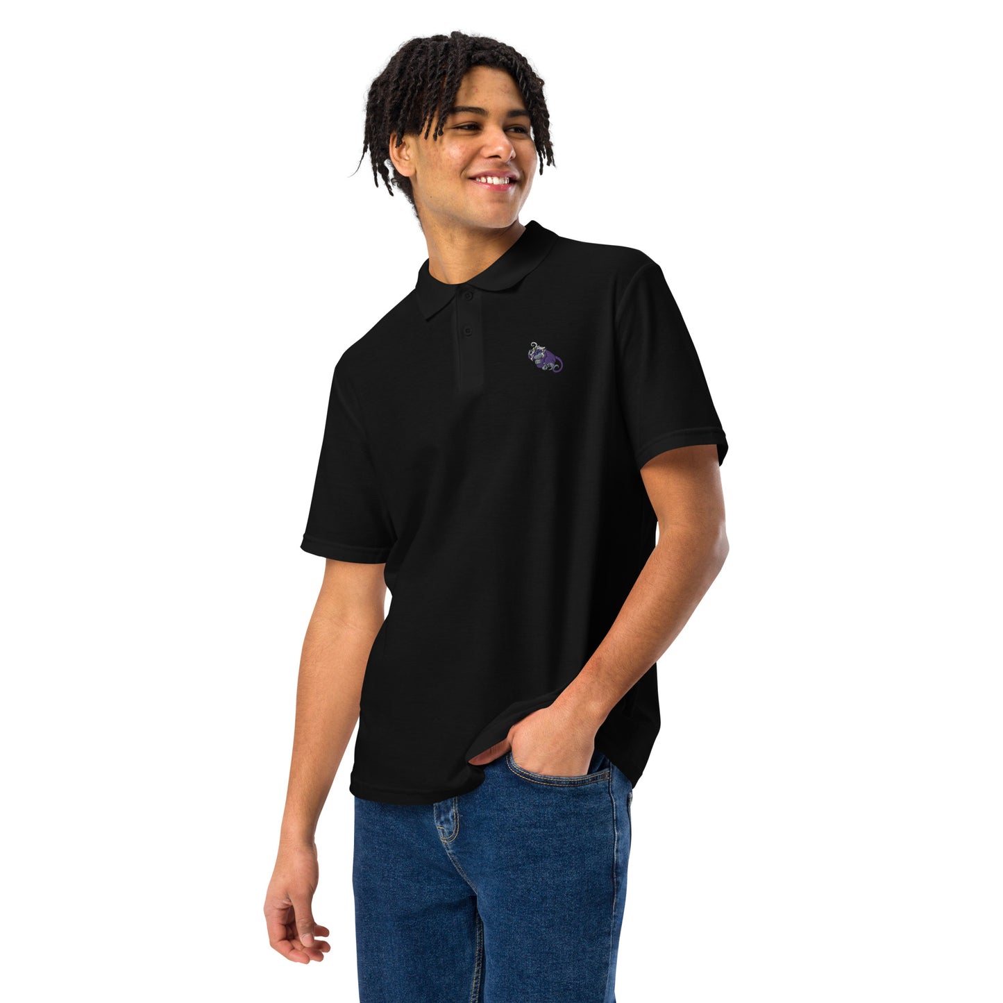 "Skrunkly" Unisex pique polo shirt