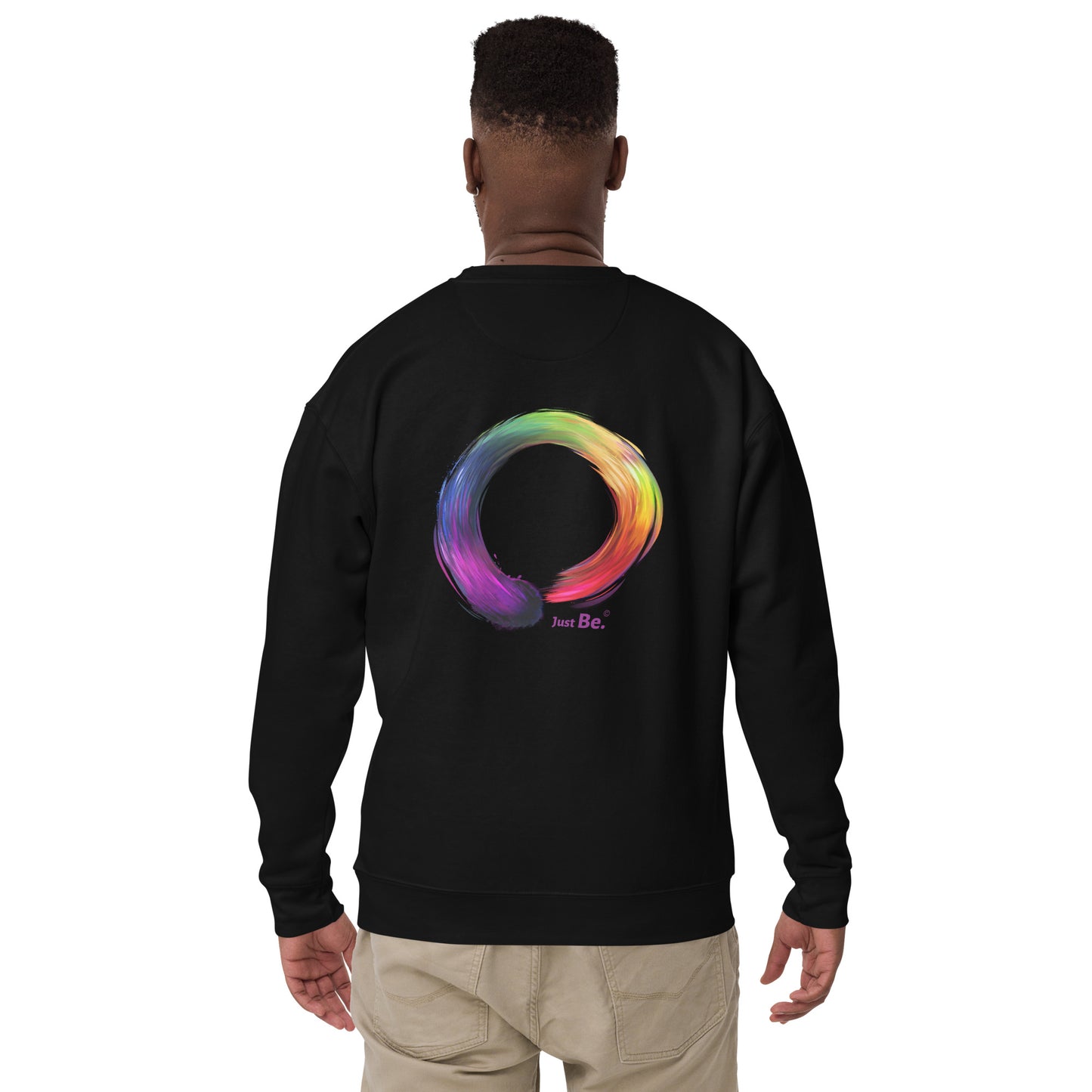 "Just Be - Enso front and back" Unisex Premium Sweatshirt