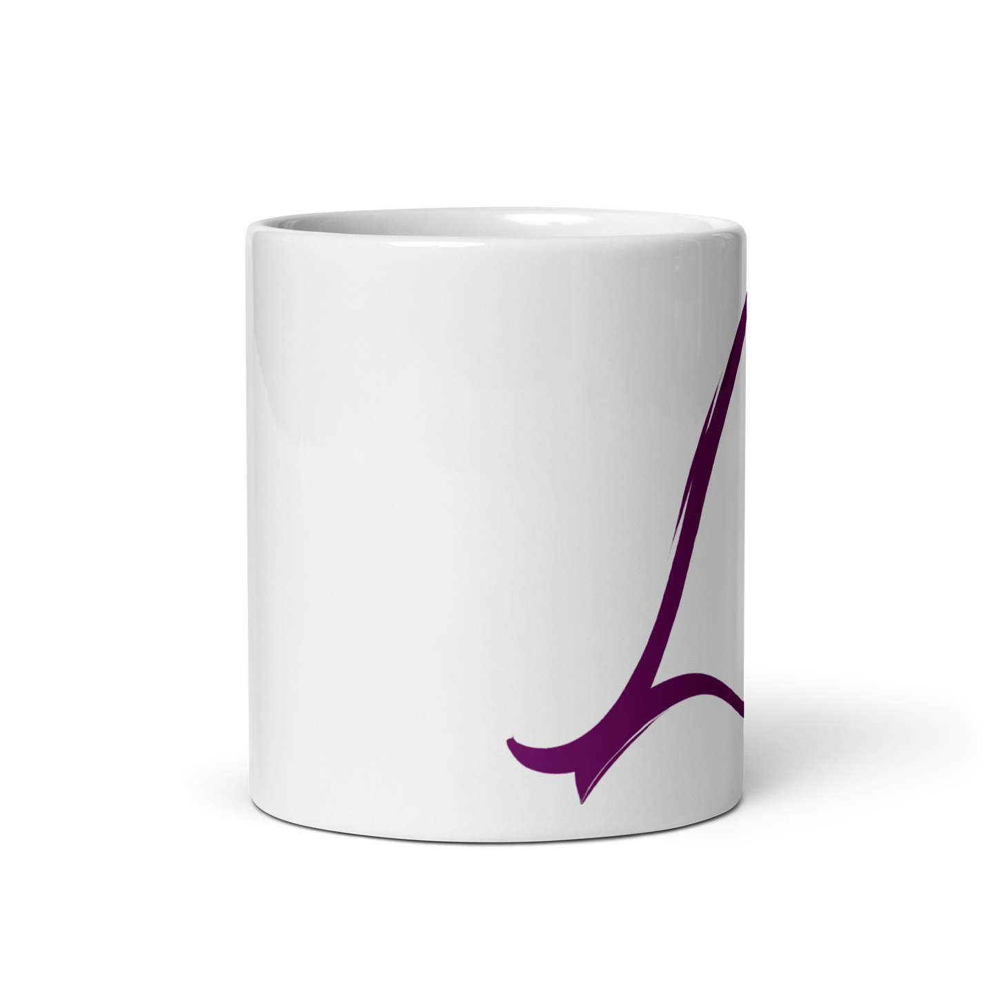 "Be" White glossy mug